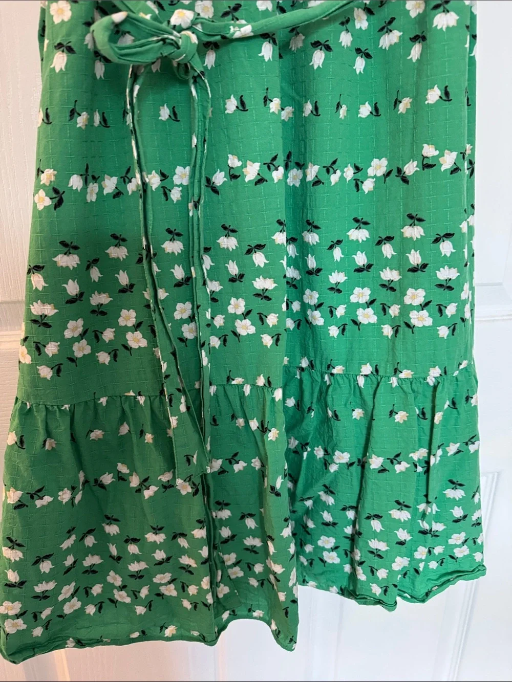 Ann Taylor Green Floral Mini Dress - Picture 4 of 4